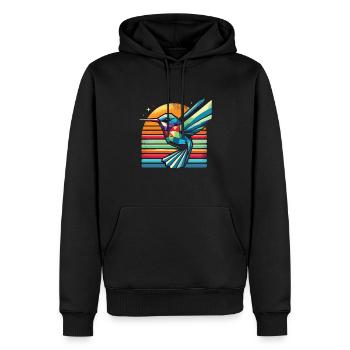 Exotique - Sweat à capuche Premium bio Homme - noir - Devant - Nico (187cm)