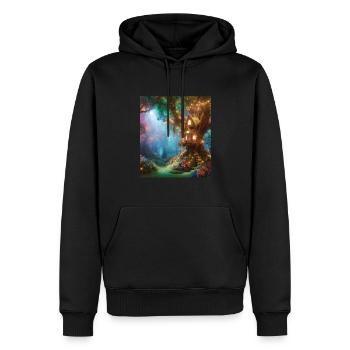 Märchen - Männer Premium Bio Hoodie - Schwarz - Vorne - Nico (187cm)