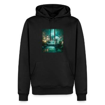 Märchen - Männer Premium Bio Hoodie - Schwarz - Vorne - Nico (187cm)