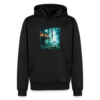 Märchen - Männer Premium Bio Hoodie - Schwarz - Vorne - Nico (187cm)