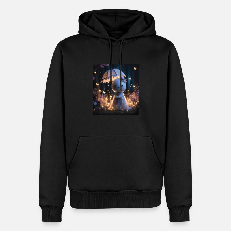 Conte - Sweat à capuche Premium bio Homme - noir
