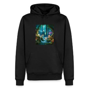Märchen - Männer Premium Bio Hoodie - Schwarz - Vorne - Nico (187cm)