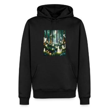 Märchen - Männer Premium Bio Hoodie - Schwarz - Vorne - Nico (187cm)