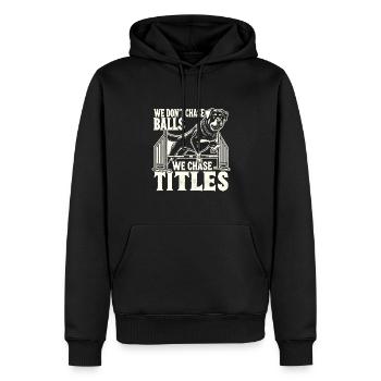 Agility - Männer Premium Bio Hoodie - Schwarz - Vorne - Nico (187cm)
