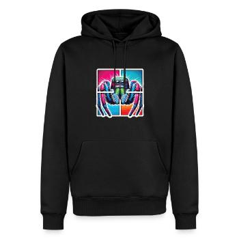 Spinne - Männer Premium Bio Hoodie - Schwarz - Vorne - Nico (187cm)