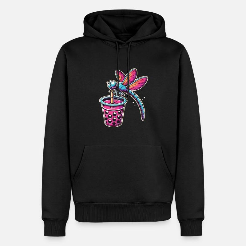Bubble Tea - Männer Premium Bio Hoodie - Schwarz