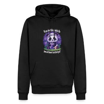 Bubble Tea - Men’s Premium Organic Hoodie - black - Front - Nico (187cm)