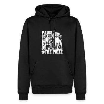 Agility - Männer Premium Bio Hoodie - Schwarz - Vorne - Nico (187cm)