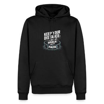 Krav Maga - Men’s Premium Organic Hoodie - black - Front - Nico (187cm)