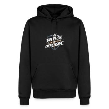 Krav Maga - Men’s Premium Organic Hoodie - black - Front - Nico (187cm)