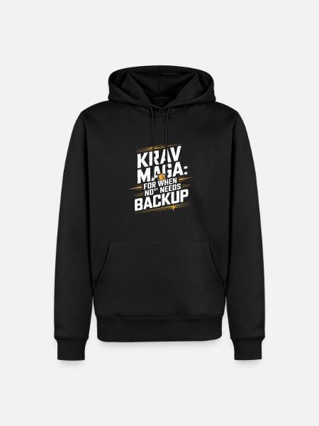 Krav Maga - Men’s Premium Organic Hoodie - black