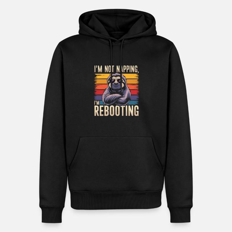 Bürohumor - Männer Premium Bio Hoodie - Schwarz