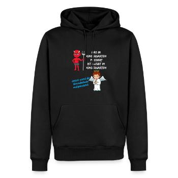 Schulanfang Einschulung 1 Klasse Grundschule - Männer Premium Bio Hoodie - Schwarz - Vorne - Nico (187cm)