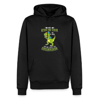 Schulanfang Einschulung 1 Klasse Grundschule - Männer Premium Bio Hoodie - Schwarz - Vorne - Nico (187cm)