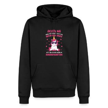 Schulanfang Einschulung 1 Klasse Grundschule - Männer Premium Bio Hoodie - Schwarz - Vorne - Nico (187cm)