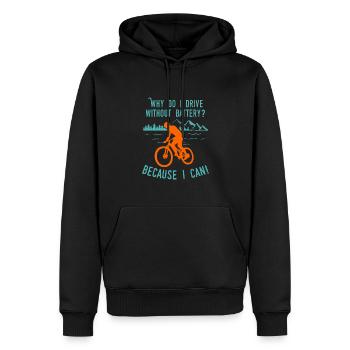 Fahrrad Fahrradfahrer Radler Sport Mountainbike - Männer Premium Bio Hoodie - Schwarz - Vorne - Nico (187cm)