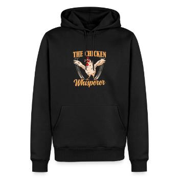 The Chicken Whisperer - Männer Premium Bio Hoodie - Schwarz - Vorne - Nico (187cm)