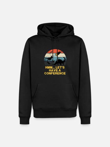 Hmm.. Lets Have A Conference - Zeit zum Handeln - Männer Premium Bio Hoodie - Schwarz