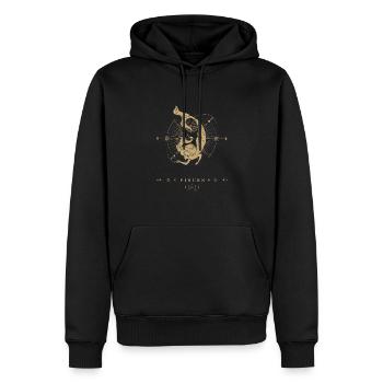 Fische Pisces Sternzeichen - Männer Premium Bio Hoodie - Schwarz - Vorne - Nico (187cm)