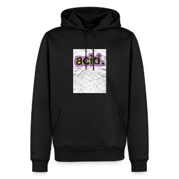 acid. vintage - Männer Premium Bio Hoodie - Schwarz - Vorne - Nico (187cm)