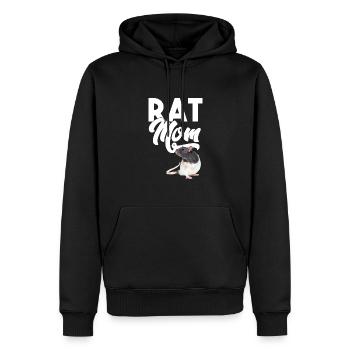 Ratte - Ratte Mama - Männer Premium Bio Hoodie - Schwarz - Vorne - Nico (187cm)