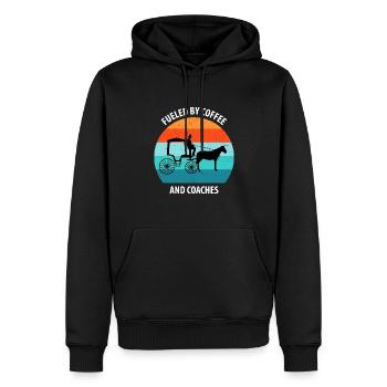 Kutscher Kutsche Pferdekutscher Kutschieren - Männer Premium Bio Hoodie - Schwarz - Vorne - Nico (187cm)