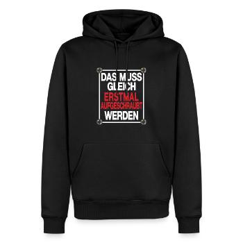 pc nerd error bastler heimwerker schrauber - Männer Premium Bio Hoodie - Schwarz - Vorne - Nico (187cm)