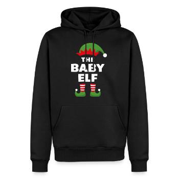 Der Baby-Elf - Männer Premium Bio Hoodie - Schwarz - Vorne - Nico (187cm)
