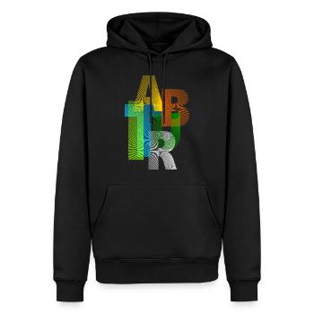 Abitur Modern Design - Männer Premium Bio Hoodie - Schwarz - Vorne - Nico (187cm)