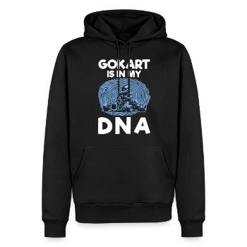 Gokart Kartfahrer Kartsport Rennen - Männer Premium Bio Hoodie - Schwarz - Vorne - Nico (187cm)