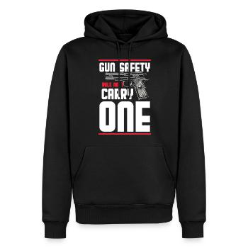 Waffen Munition Waffenbesitzer Freiheit - Männer Premium Bio Hoodie - Schwarz - Vorne - Nico (187cm)