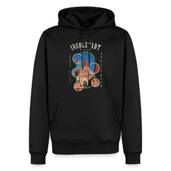 Ingolstadt Deutschland Stadt Skyline Heimat Liebe - Männer Premium Bio Hoodie - Schwarz - Vorne - Nico (187cm)