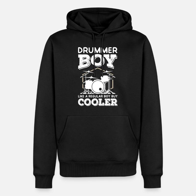 Garçon batteur - Sweat à capuche Premium bio Homme - noir