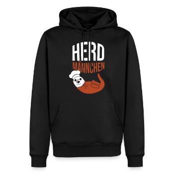 Herdmännchen Koch Kochschürze Hobbykoch Küche - Männer Premium Bio Hoodie - Schwarz - Vorne - Nico (187cm)