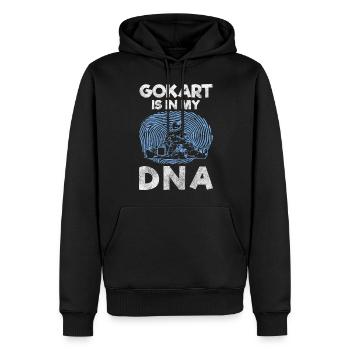 Gokart Kartfahrer Go kart Racing - Männer Premium Bio Hoodie - Schwarz - Vorne - Nico (187cm)