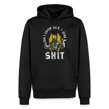 Affe Zoo Primat - Männer Premium Bio Hoodie - Schwarz - Vorne - Nico (187cm)