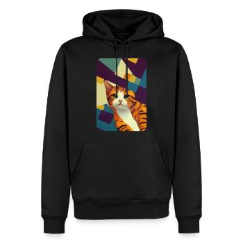 skate worm design 061 - Männer Premium Bio Hoodie - Schwarz - Vorne - Nico (187cm)