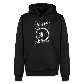 Ski Skiing Team Skiing - Männer Premium Bio Hoodie - Schwarz - Vorne - Nico (187cm)