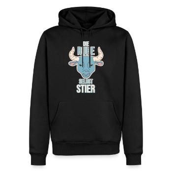 Sternzeichen Stier Horoskop Tier - Männer Premium Bio Hoodie - Schwarz - Vorne - Nico (187cm)