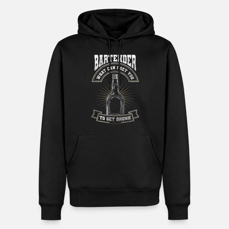 Bar Kellner Mixgetränk Beruf - Männer Premium Bio Hoodie - Schwarz