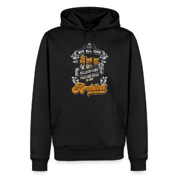 Ingenieur Style Hausbau Baumeister - Männer Premium Bio Hoodie - Schwarz - Vorne - Nico (187cm)