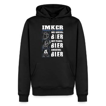 My daily routine as a beekeeper - Men’s Premium Organic Hoodie - black - Front - Nico (187cm)