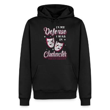 Drame Théâtre Pleins feux Pleurnicher - Sweat à capuche Premium bio Homme - noir - Devant - Nico (187cm)