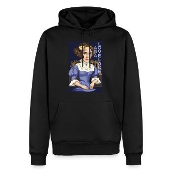 Ada Lovelace - Men’s Premium Organic Hoodie - black - Front - Nico (187cm)