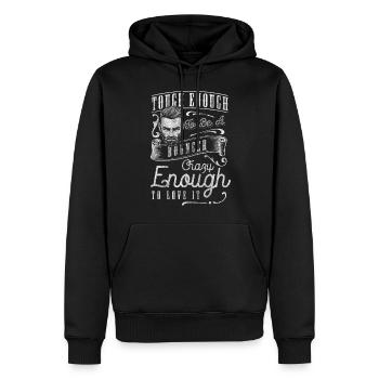 Security Schutz Eingang Fitness - Männer Premium Bio Hoodie - Schwarz - Vorne - Nico (187cm)
