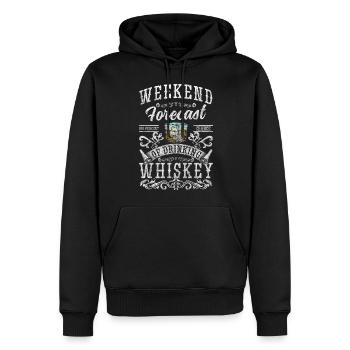 Rhum Plaisir Célébrer Boisson - Sweat à capuche Premium bio Homme - noir - Devant - Nico (187cm)