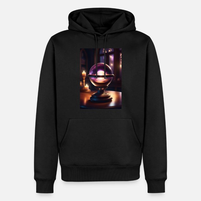 Boule de cristal magique - Sweat à capuche Premium bio Homme - noir