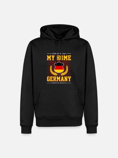 My Home Germany - Männer Premium Bio Hoodie - Schwarz