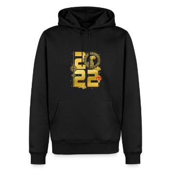 Nouvel An chinois 2022 - Sweat à capuche Premium bio Homme - noir - Devant - Nico (187cm)
