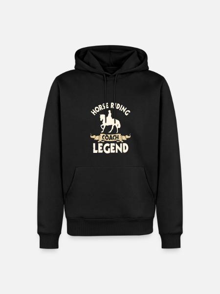 Riding instructor legend - Men’s Premium Organic Hoodie - black